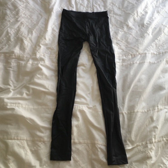 American Apparel Leather looking legging