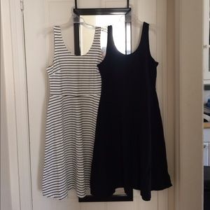 2FOR1:Midi Fit & Flare Cotton Dresses