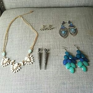 Necklace and Earrings