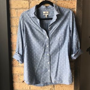 J. Crew polka dot bottom down