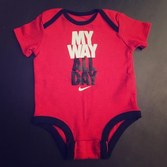 red nike onesie