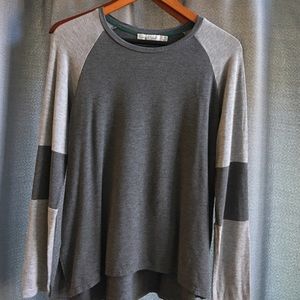 Summer and Sage color block shirt. Small