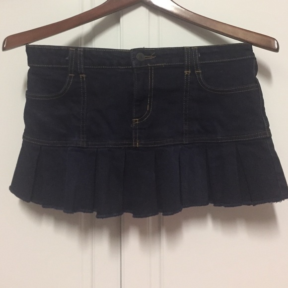 Dark jeans Mini skirt