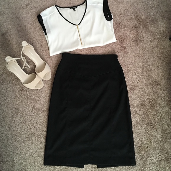 Express High-Waisted Fitted Pencil Skirt Size 6