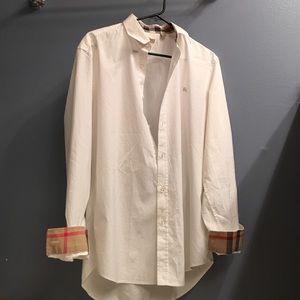 Stretch cotton poplin shirt