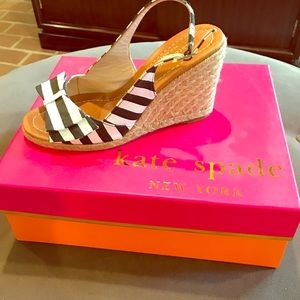 Kate Spade Wedges with bow detail