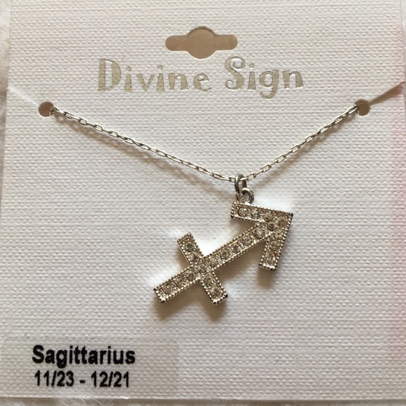divine sign Jewelry - Sagittarius zodiac necklace