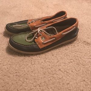 Colorful boat shoes
