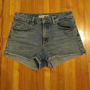 TOP SHOP Moto Jean Shorts