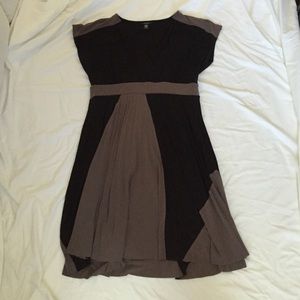 Black and gray dress