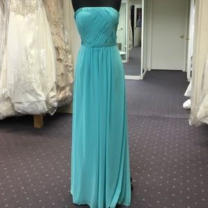 Chiffon blue gown