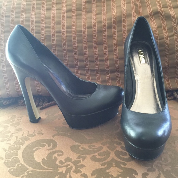 Wild Pair Black Platform Heels