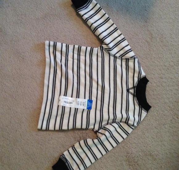 Nwt Okie dokie striped thermal