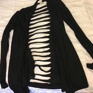 Black Long Sleeve Cardigan