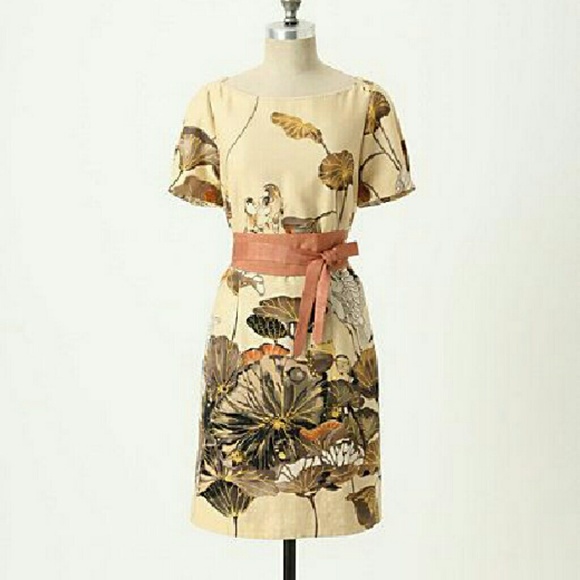 Anthropologie Dresses & Skirts - Anthropologie Floreat Snowy Egret Dress 0