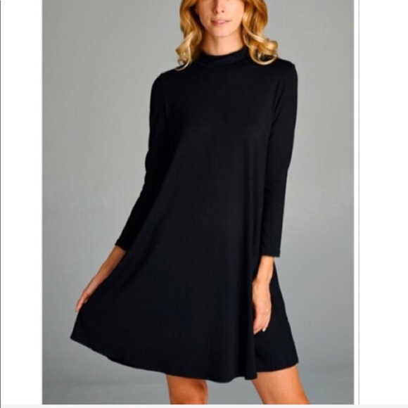 ✨LAST ONE ✨Black high neck swing dress - Picture 3 of 3