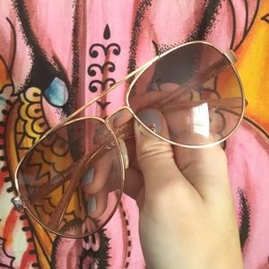STEVE MADDEN Rose Gold Aviators