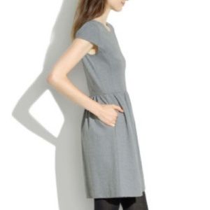 Madewell Ponte dress, charcoal gray, XS
