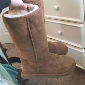 Tall Chestnut Ugg Boots size w 6