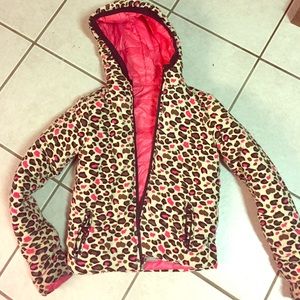 Little mismatched reversible girls coat