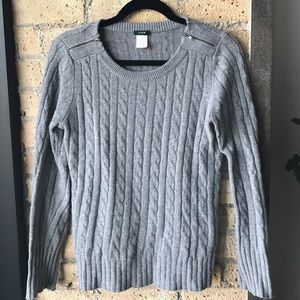 J crew zipper shoulder detailed sweater
