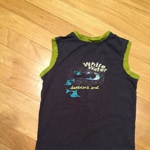 Boy's sleeveless shirt.