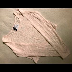 H&M Crop Top - Light Pink Roses