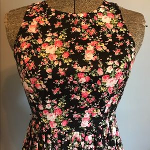 A-line floral dress
