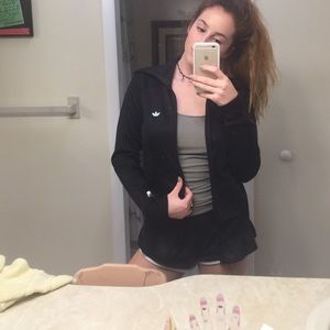 Black authentic adidas jacket sz small