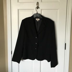 Talbots black wool crepe blazer!!