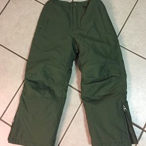Lands End Olive snow pants, size 7