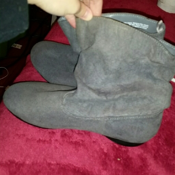 Gray boots