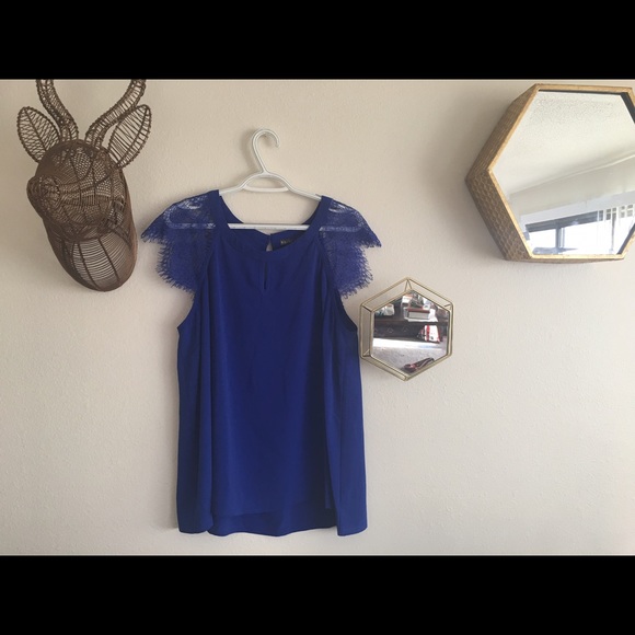 Electric Blue Lacey Top