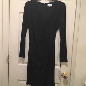 A black sparkly dress size 6. Calvin Klein.