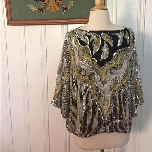 Vintage sequined blouse