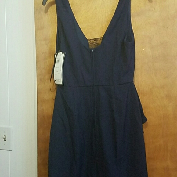 Blue with black lace dress - Picture 4 of 4