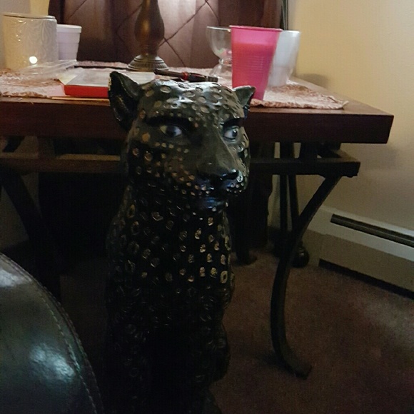 Black Leopard Statue