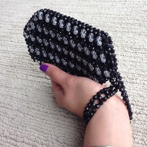 ASOS Bags - Handmade black and clear beaded purse ASOS Bags - Handmade black and clear beaded purse