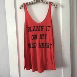 Wildfox Blame it on my wild heart Tank S