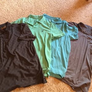 4 men's polo shirts