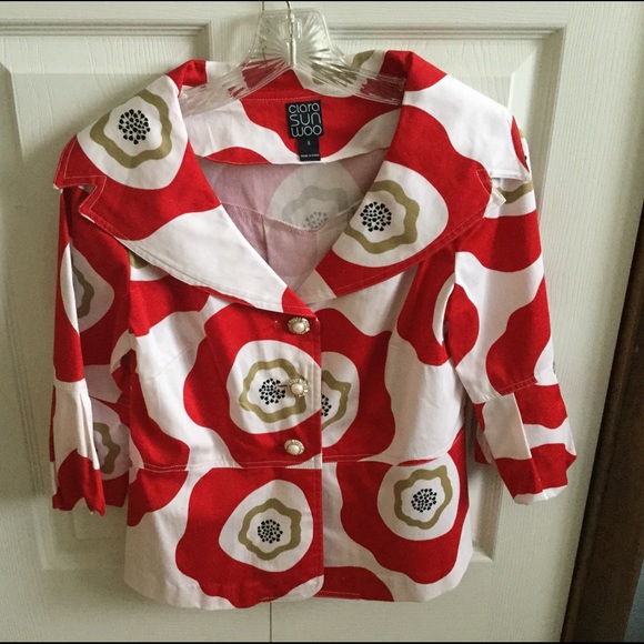 Cotton print dress jacket