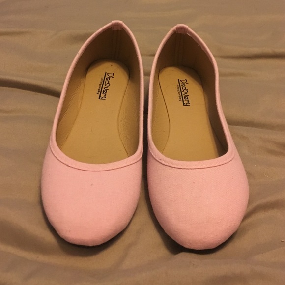Pink flats