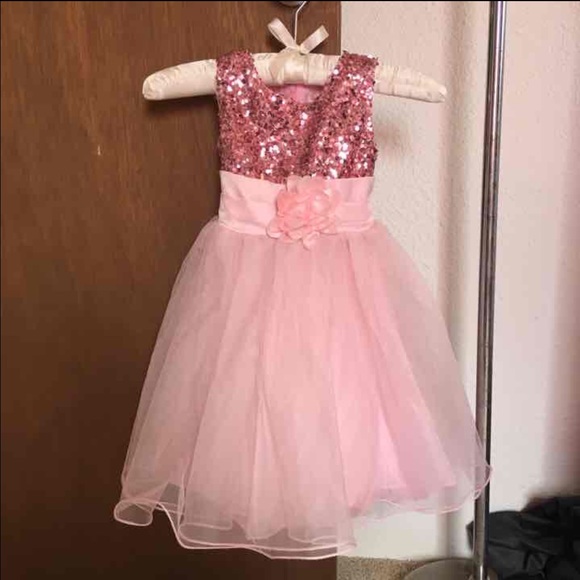 SALE💋 Pink sequin flower girl dress