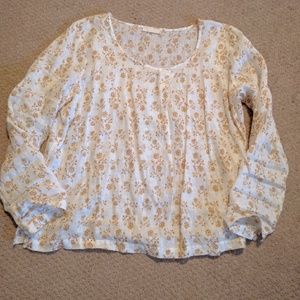 Sundance catalog CP Shades floral blouse