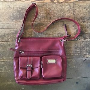 Relic Deep Red Crossbody Bag