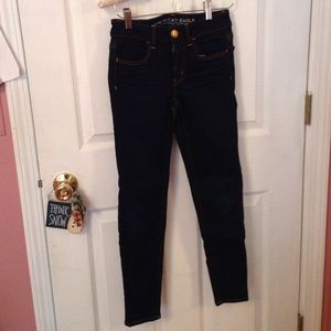 Dark wash super stretch jeans