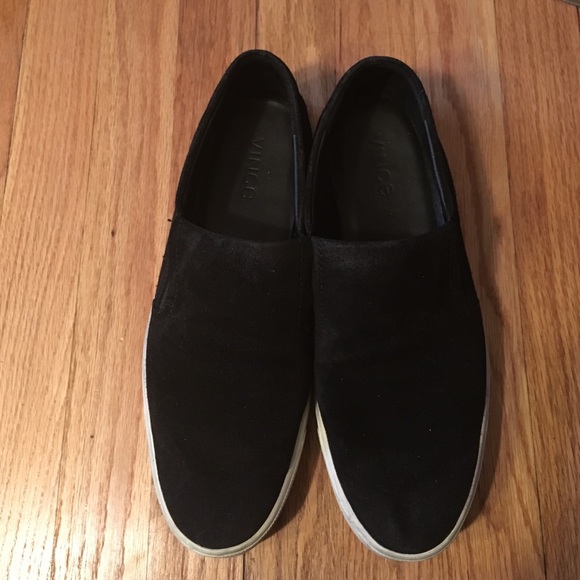 Vince suede slip on sneakers