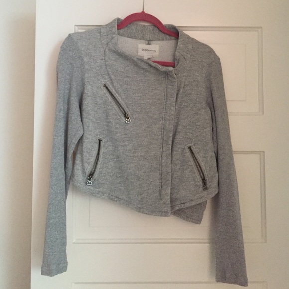 Grey cropped sweatshirt