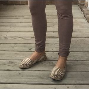 Rocketdog stripped tan loafers