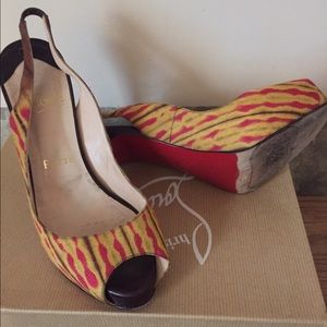 Authentic Christian Louboutin sling backs!